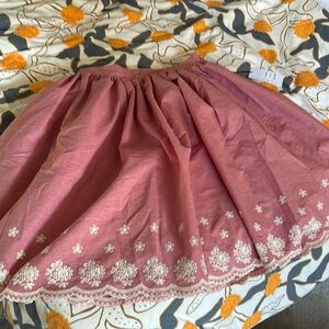 Unique Vintage Embroidered Eyelet skirt